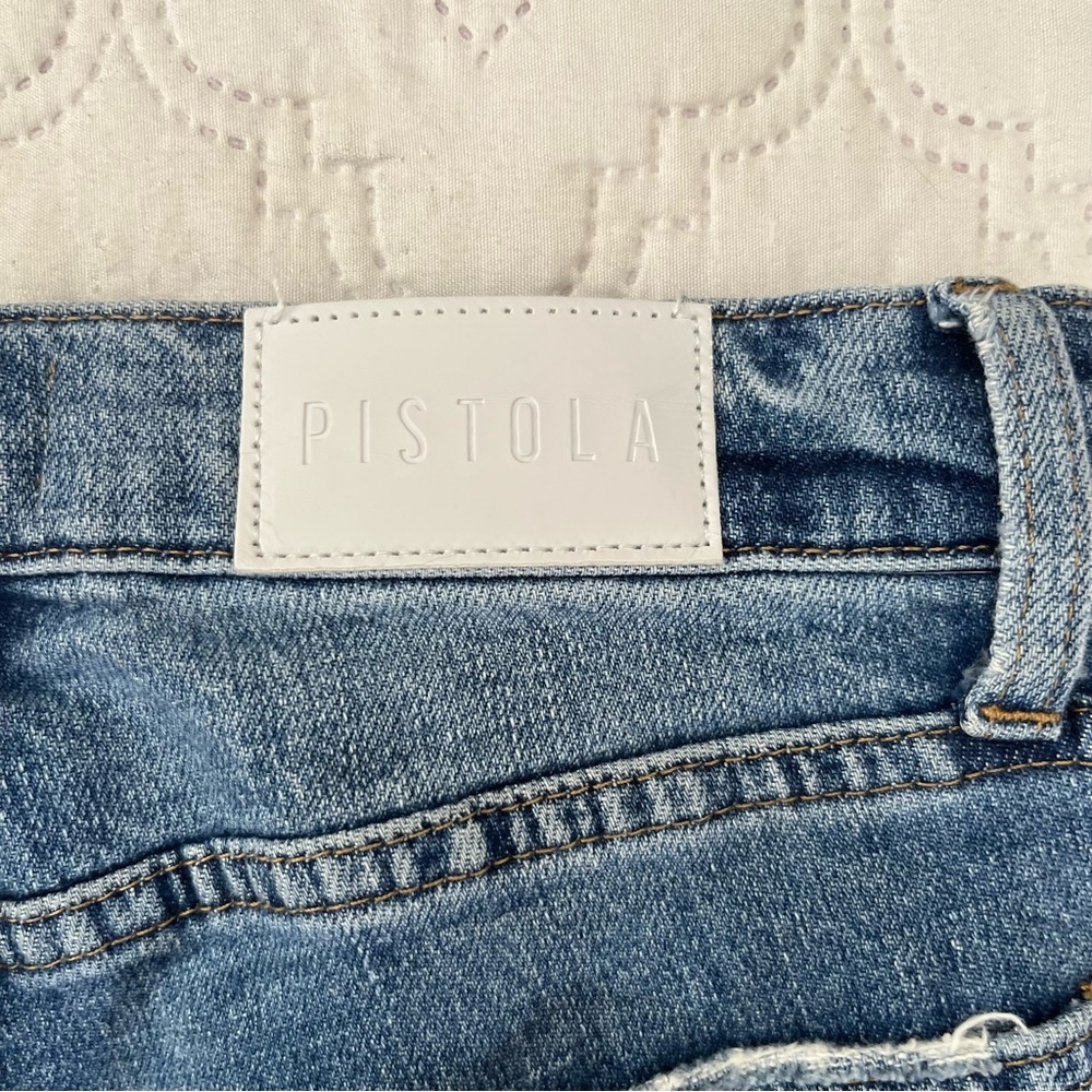 Pistola Lennon High Rise Crop Boot Jeans 26 Distressed in Meyer Wash - Picture 11 of 16